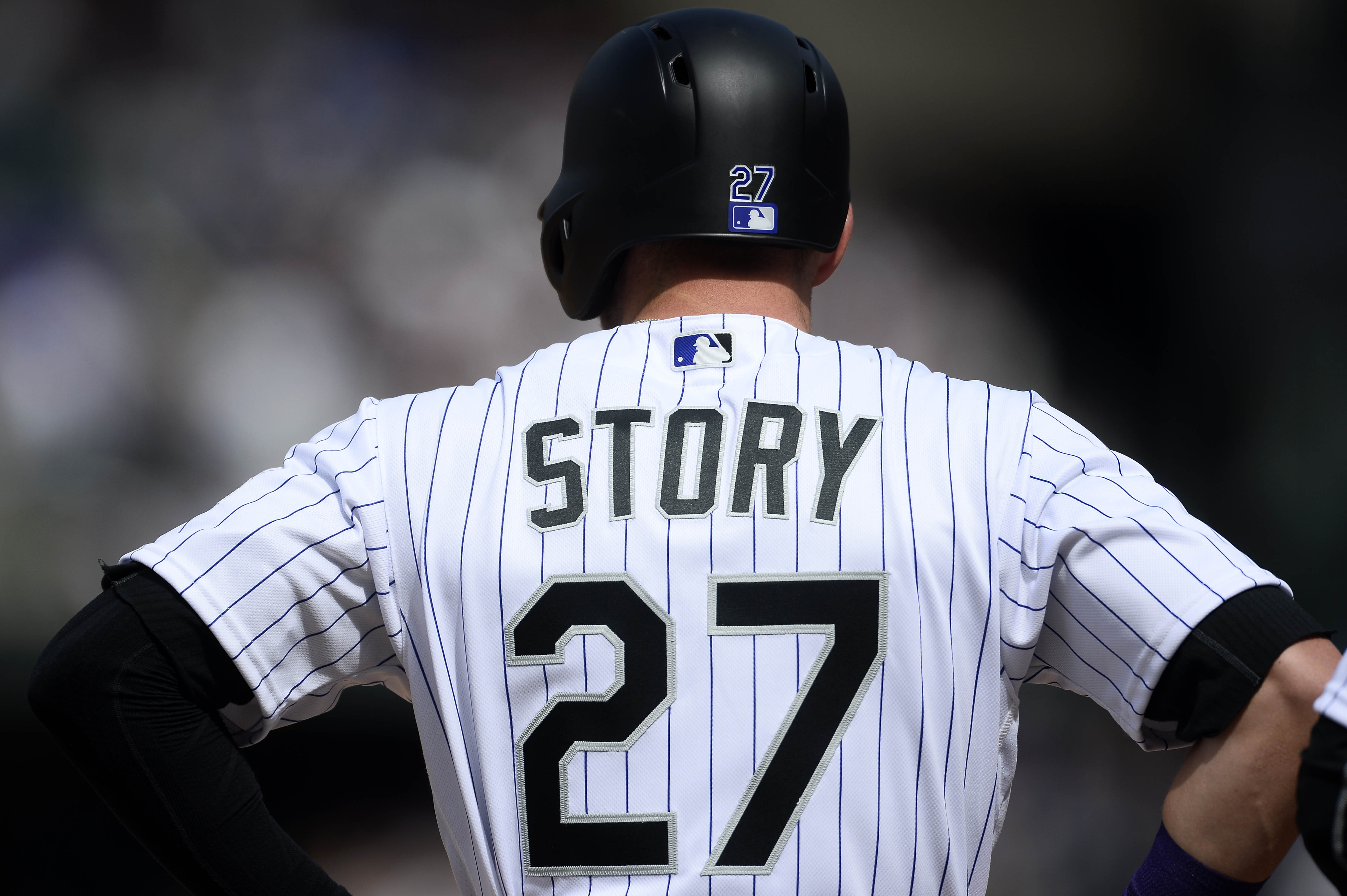 Trevor Story 2015 Rookie Game Used All Star Game Team USA Jersey