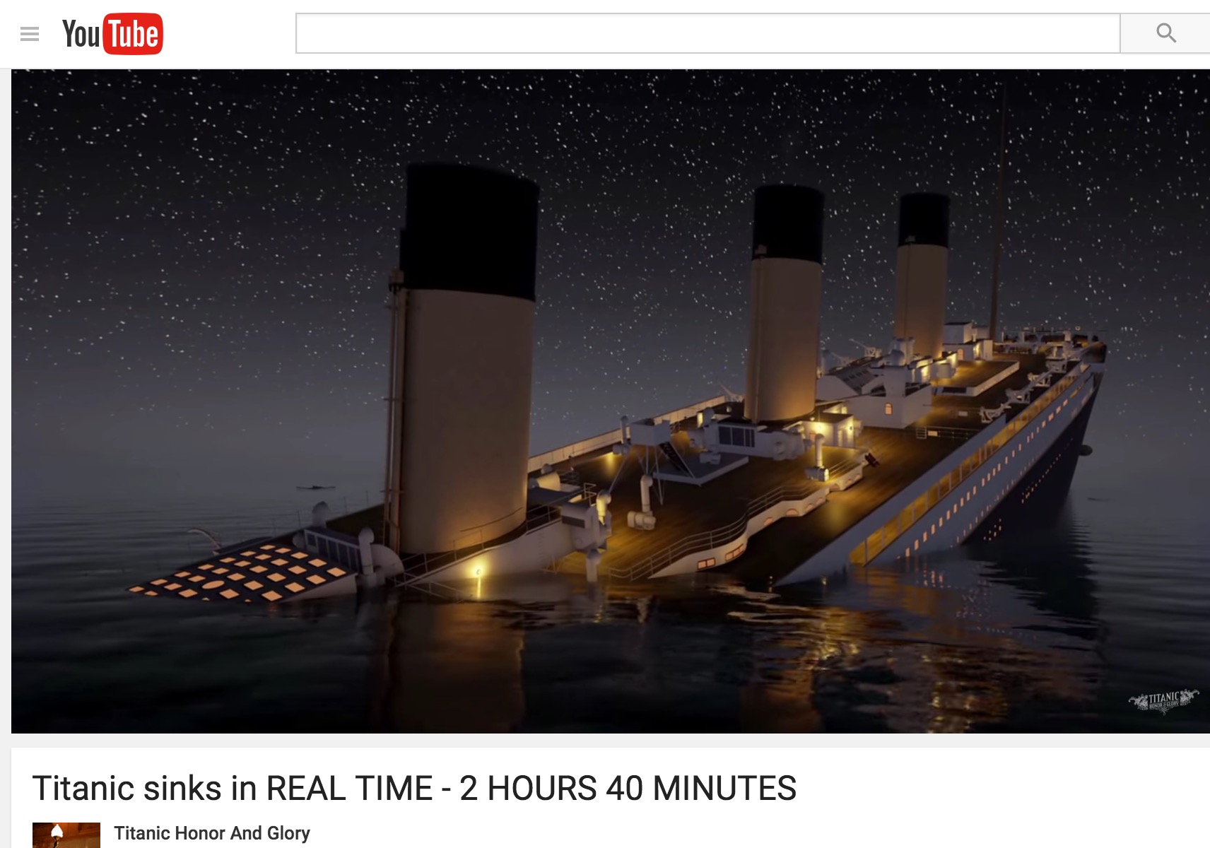 Heartbreaking you watch Titanic sink real-time | firstcoastnews.com