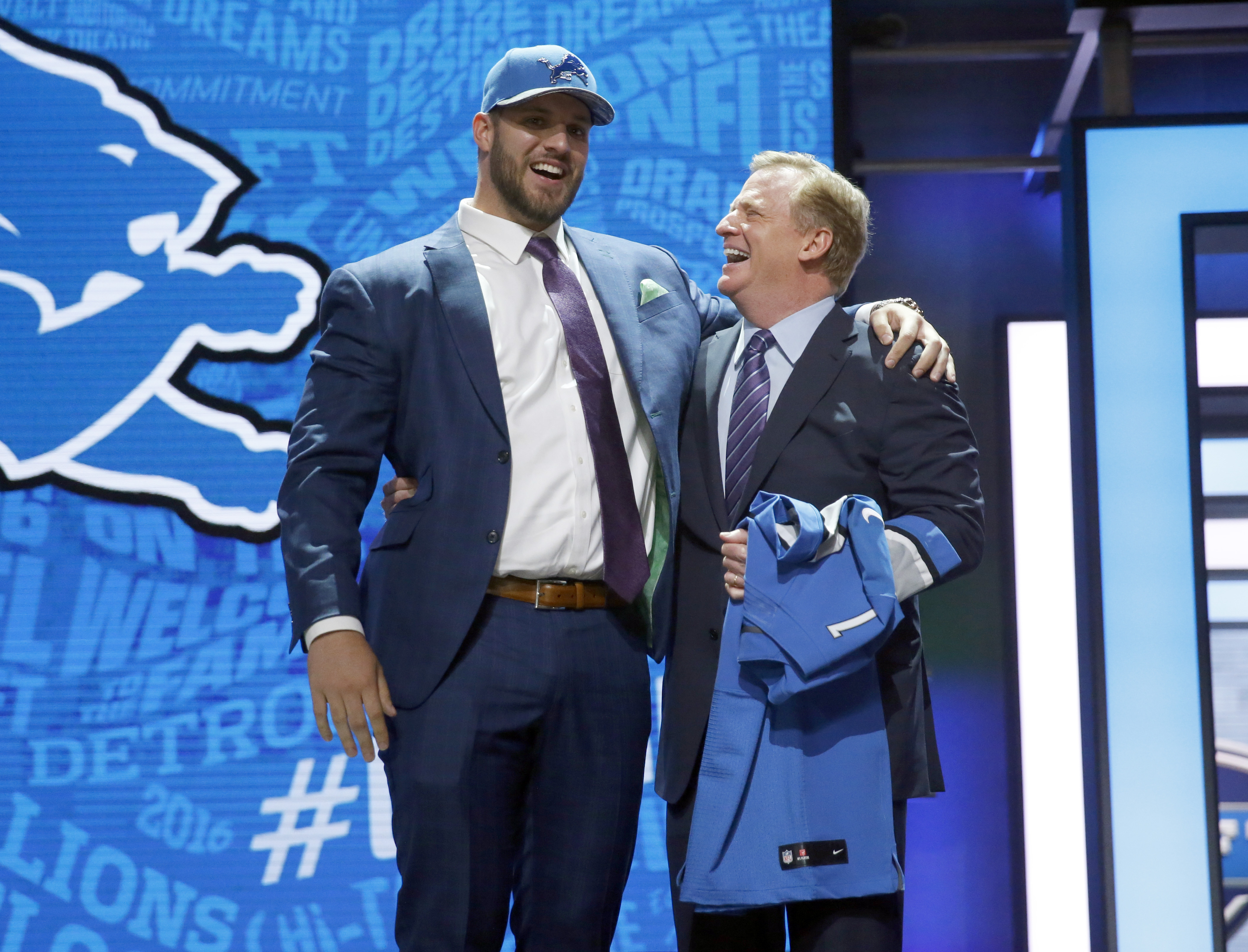 Lions GM Bob Quinn went to Ohio State to work out Taylor Decker