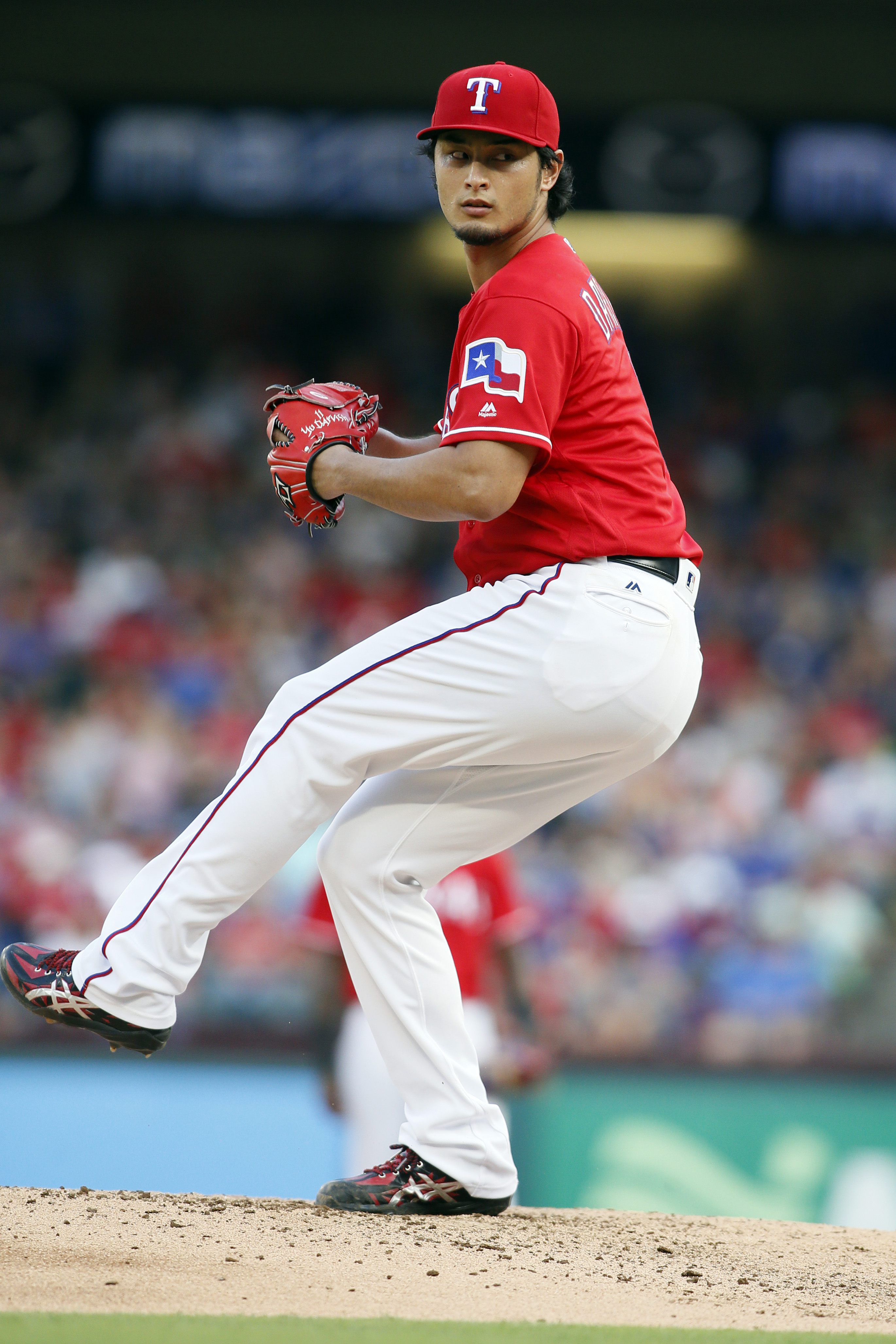 Rangers pitcher Yu Darvish comes within 1 out of Perfect Game