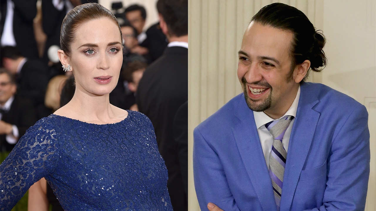 Emily blunt and on sale lin manuel miranda