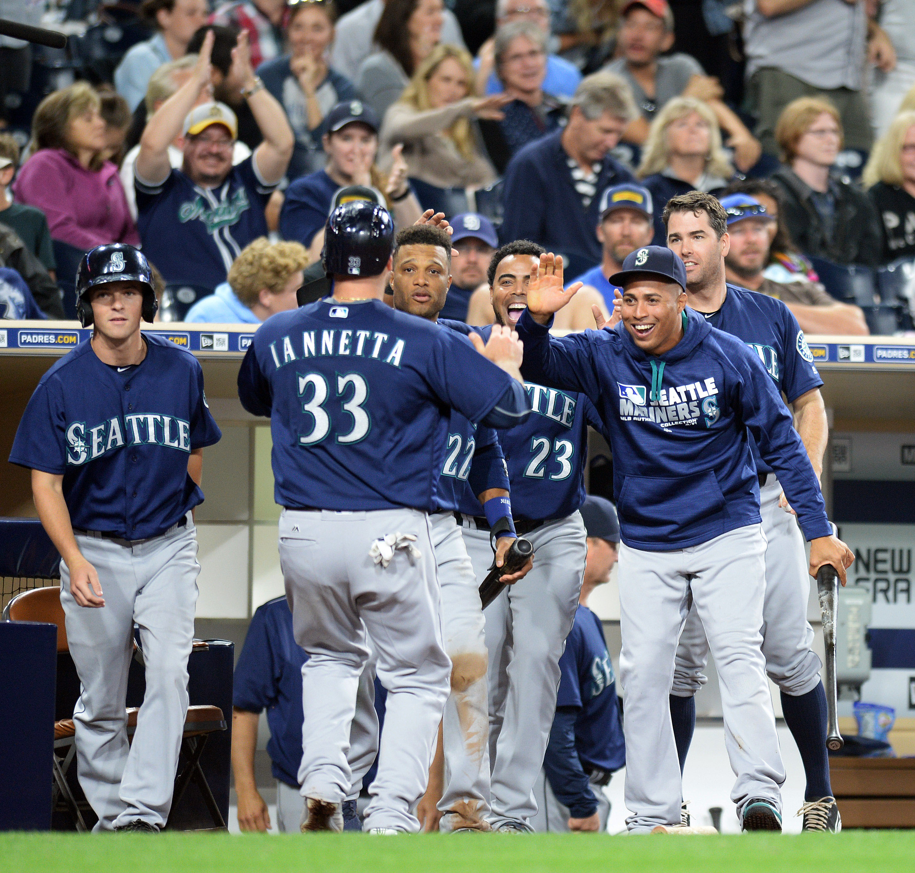 15 JUN 2016: Dae-Ho Lee of Mariners during the regular season game