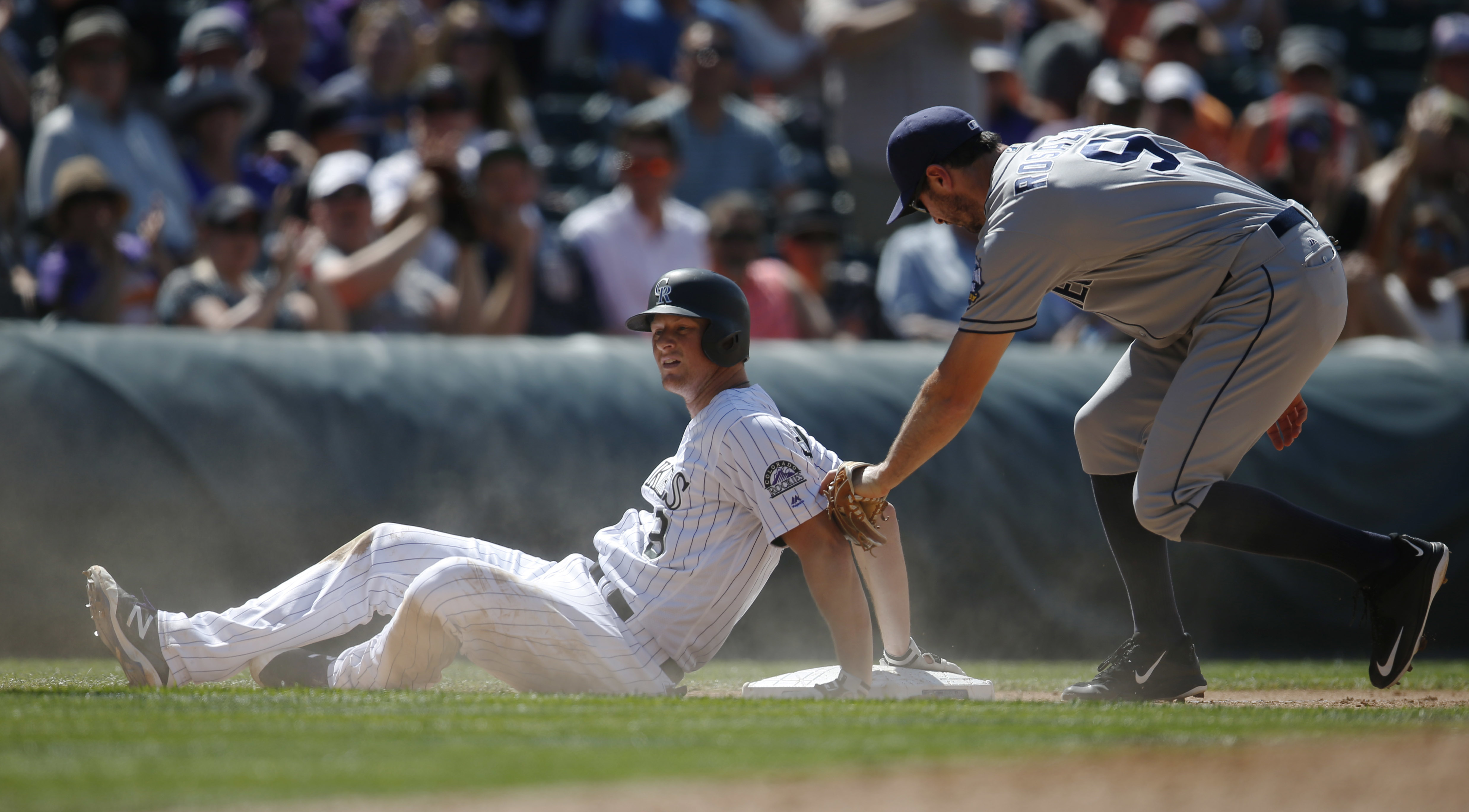 Blackmon hits 3-run homer as Rockies beat Padres 5-3