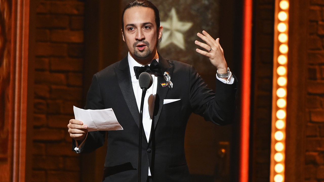 Lin manuel acceptance speech sale