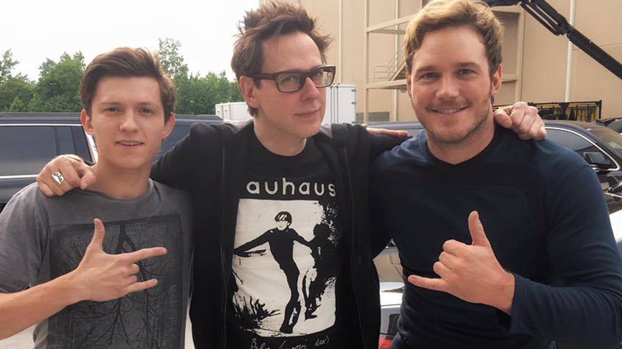 Chris Pratt and James Gunn Pass the 'Marvel Baton' to New SpiderMan