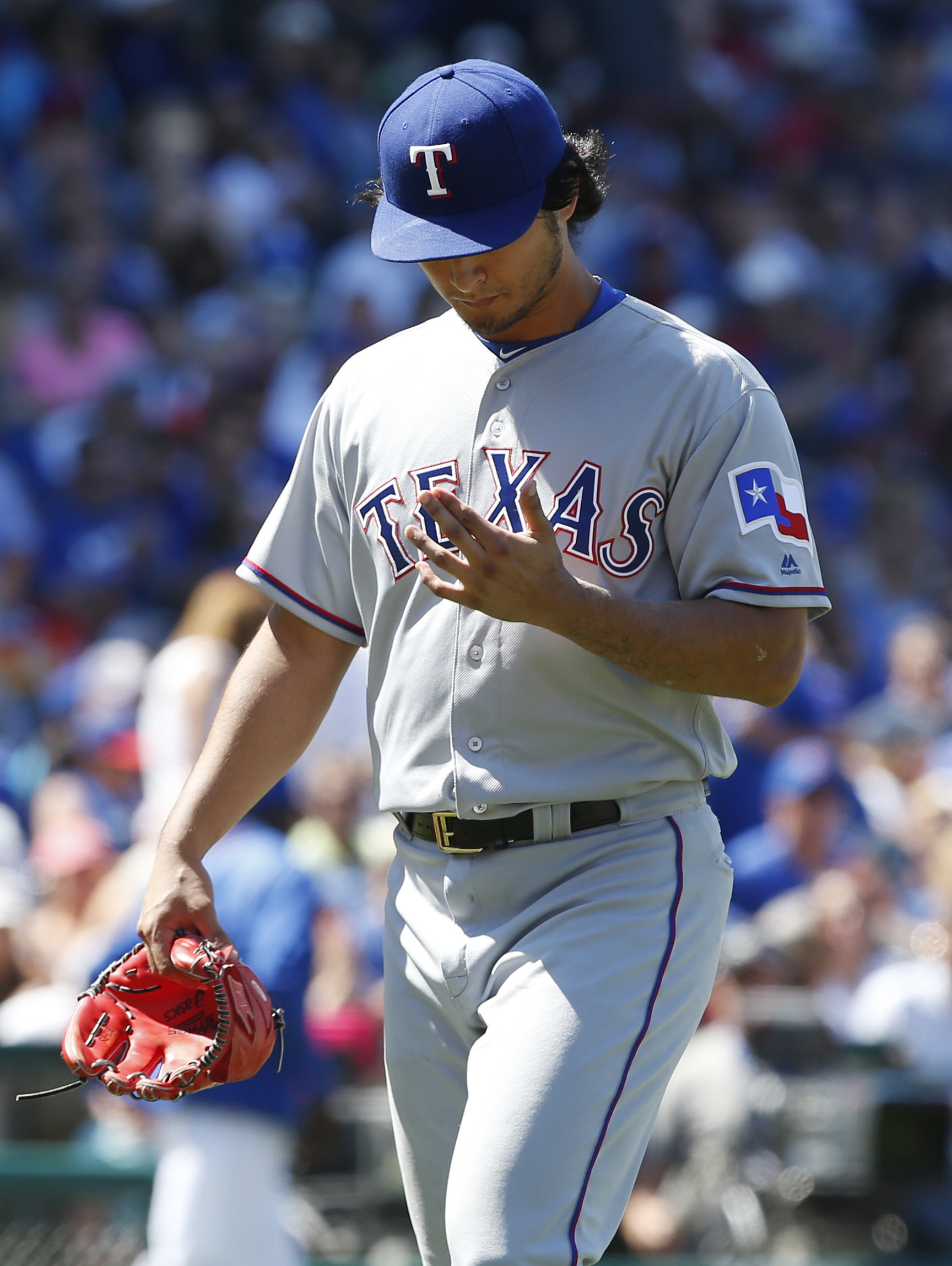 Texas Rangers pitcher Yu Darvish falls one out shy of perfect game 