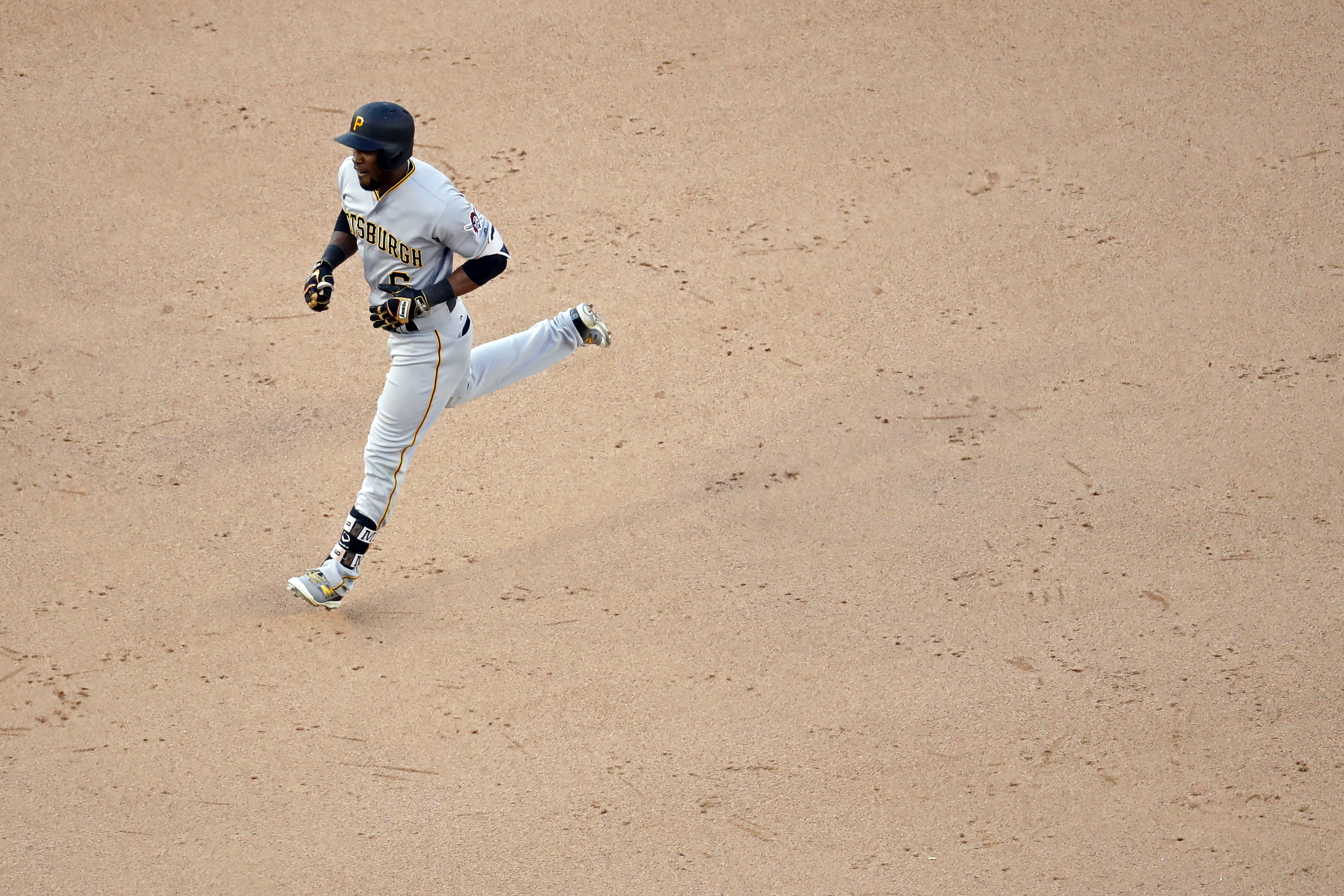 Starling Marte triples, then walks off after replay review