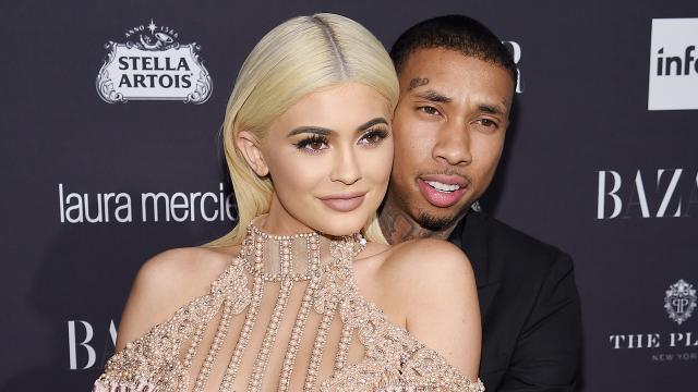Tyga Gifts Kylie Jenner Gucci Bag, Lint Rolls Her Toes After Alexander Wang  After-Party