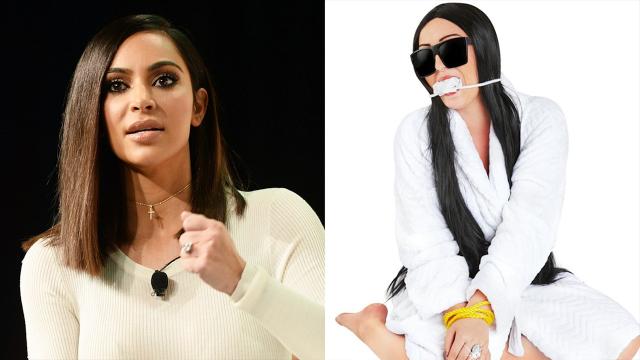 Halloween revellers dress up as Kim Kardashian being robbed as