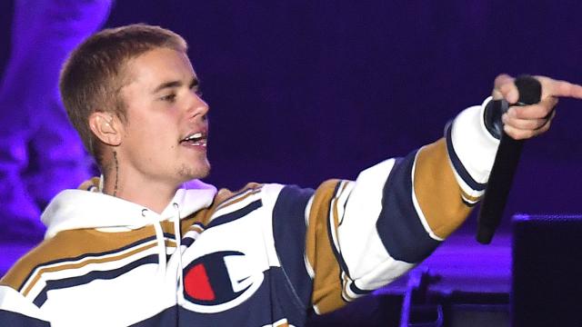 Justin Bieber's jersey collection is all over the map