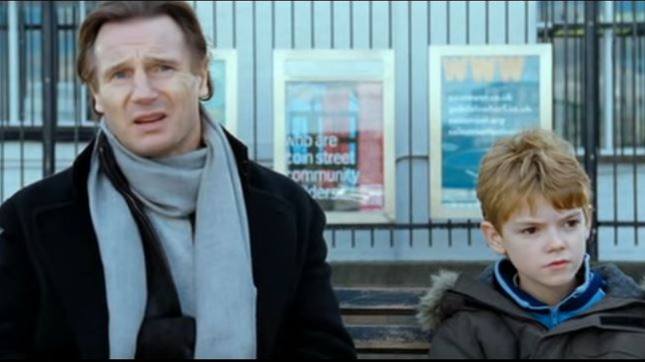 Liam Neeson Reunites With Onscreen Son Thomas Brodie Sangster for