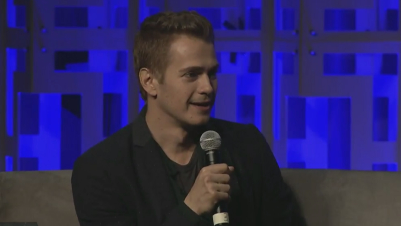 Mark Hamill and Hayden Christensen at an event for Star Wars