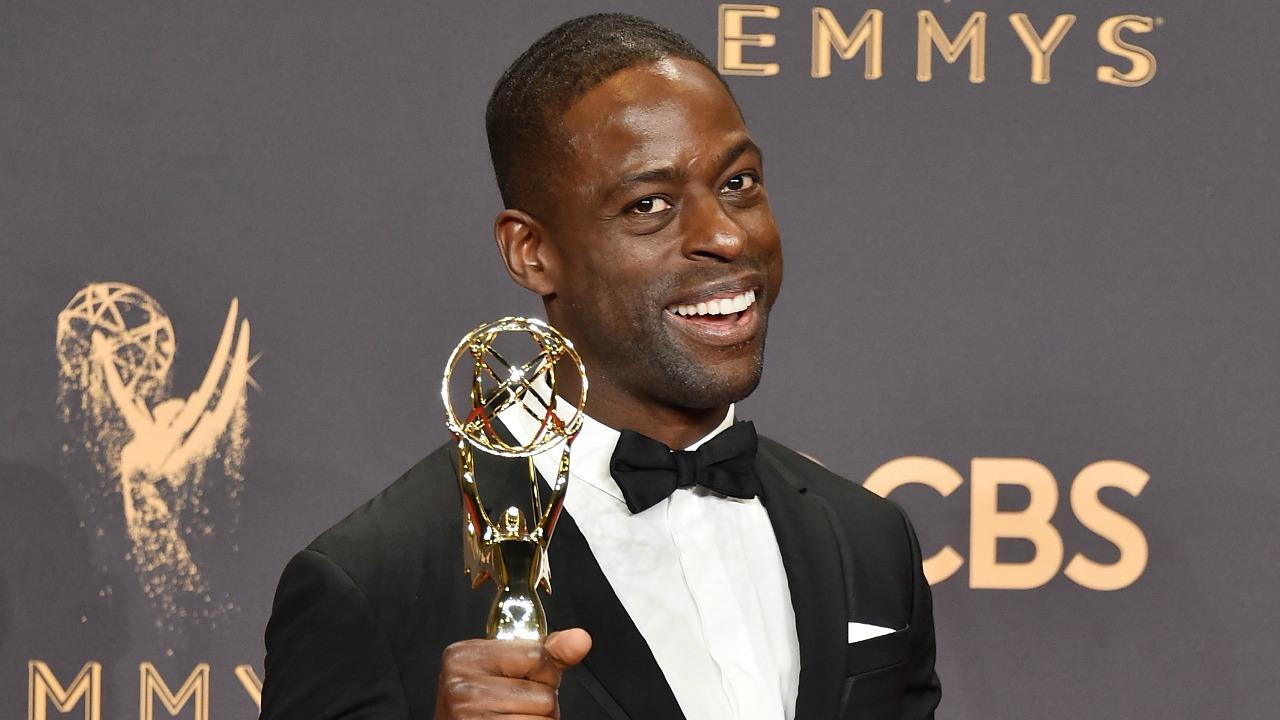 'This Is Us' Star Sterling K. Brown Shows Off His Emmy and RockHard