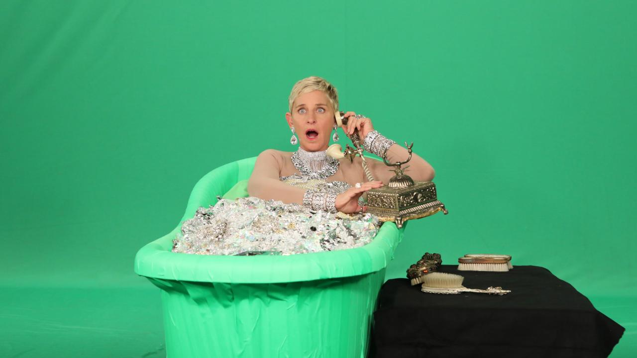 Ellen Degeneres Hilariously Parodies Taylor Swifts Look What You Made Me Do Video Watch 0581