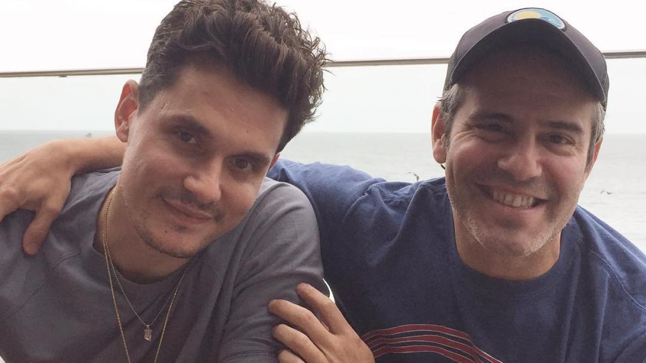 Andy Cohen Helps John Mayer Celebrate His 40th Birthday With 'Magic