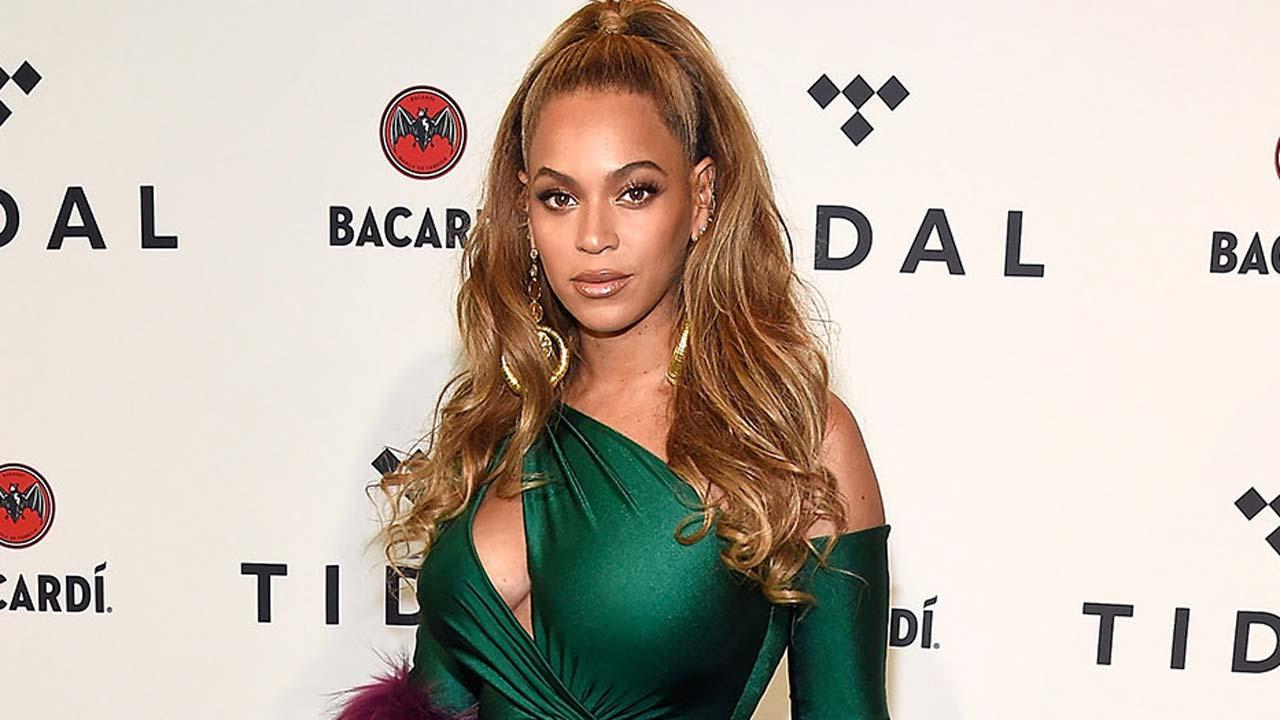 Beyonce Looks Red Hot in Vintage 'Vogue' Top and Body-Hugging Skirt |  